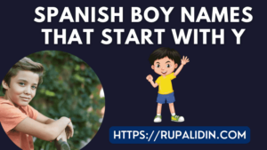 Spanish Boy Names That Start With Y male name